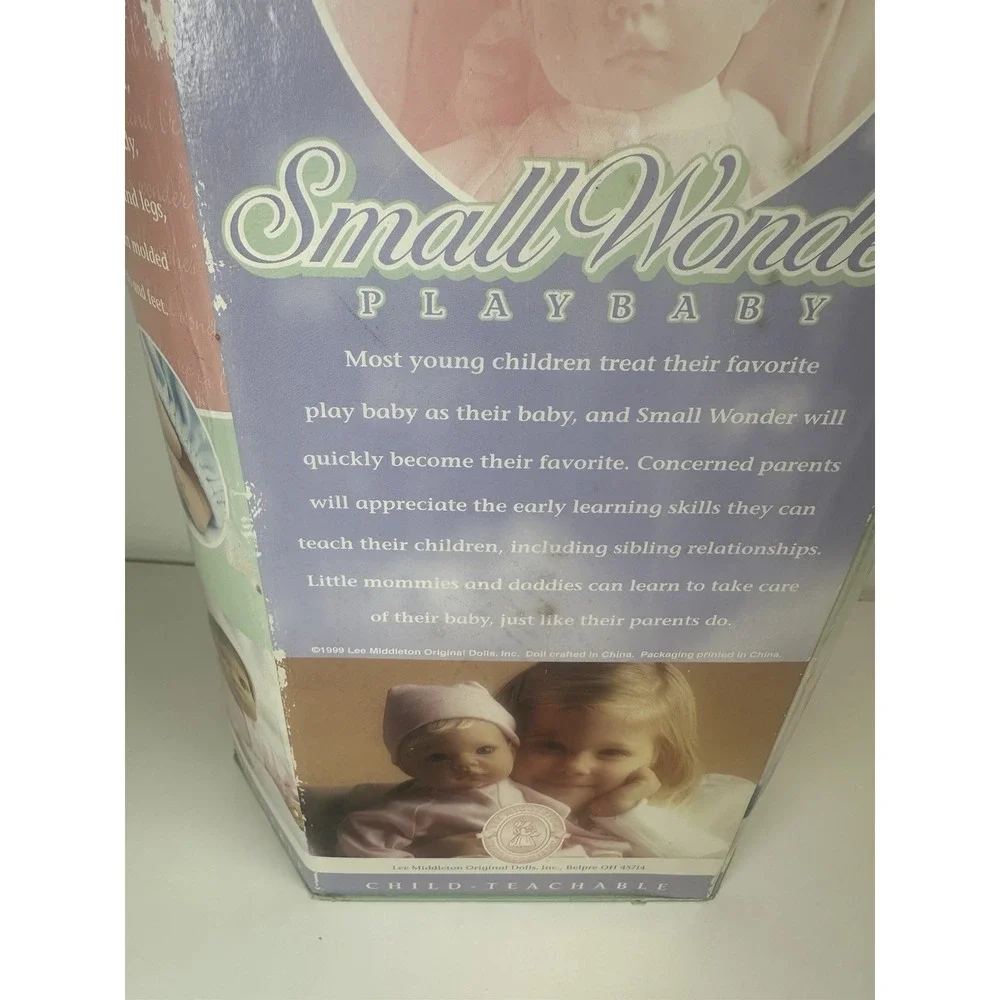 1989 Lee Middleton Small Wonder Playbaby 17in Artist Doll Original Box Vintage